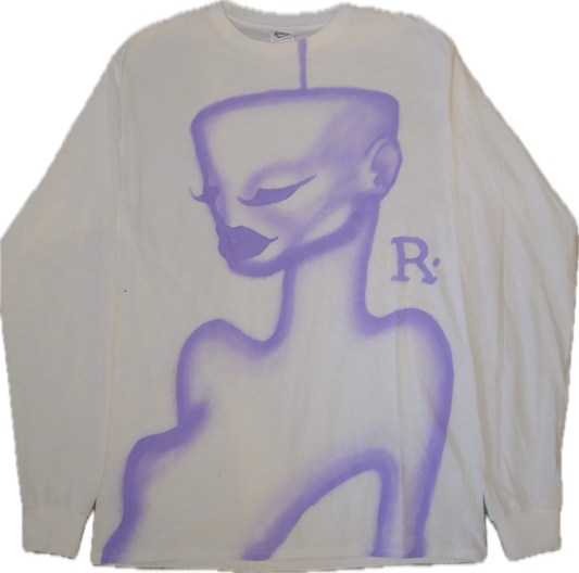 lavender 1 of 1 airbrushed t-shirt medium long sleeve