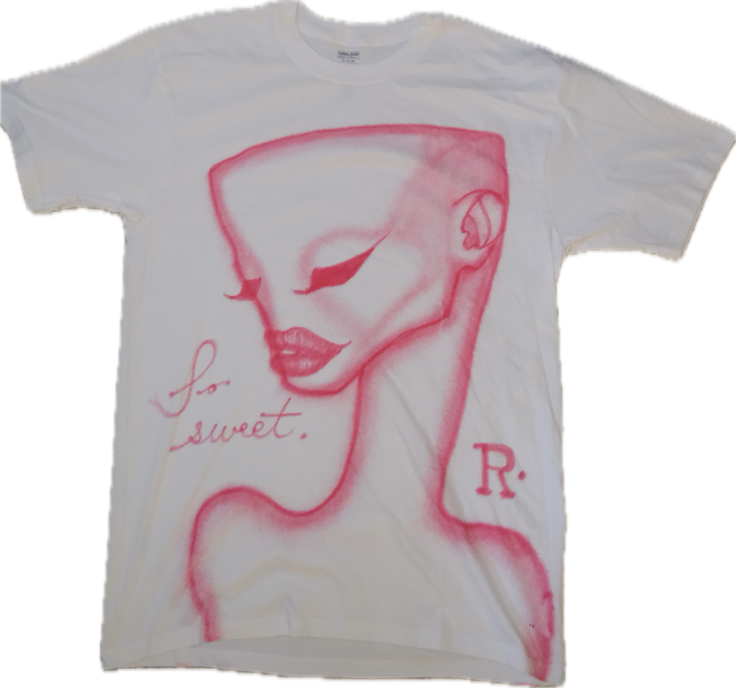 red 1 of 1 airbrushed t-shirt XL short sleeve