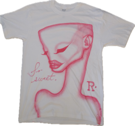 red 1 of 1 airbrushed t-shirt XL short sleeve