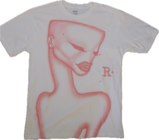 pink 1 of 1 airbrushed t-shirt XL short sleeve